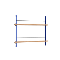 Magazine Shelving | Oak/Deep-Blue
